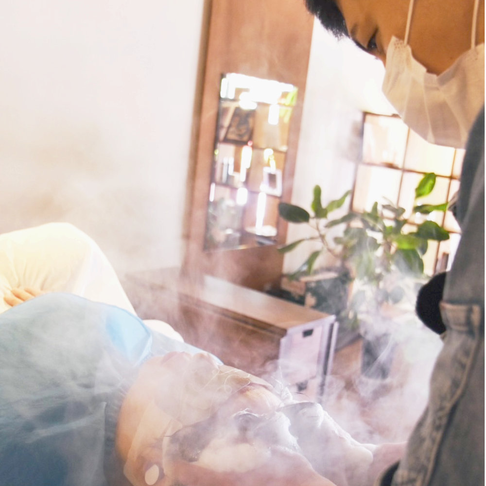 シャンプーの様子